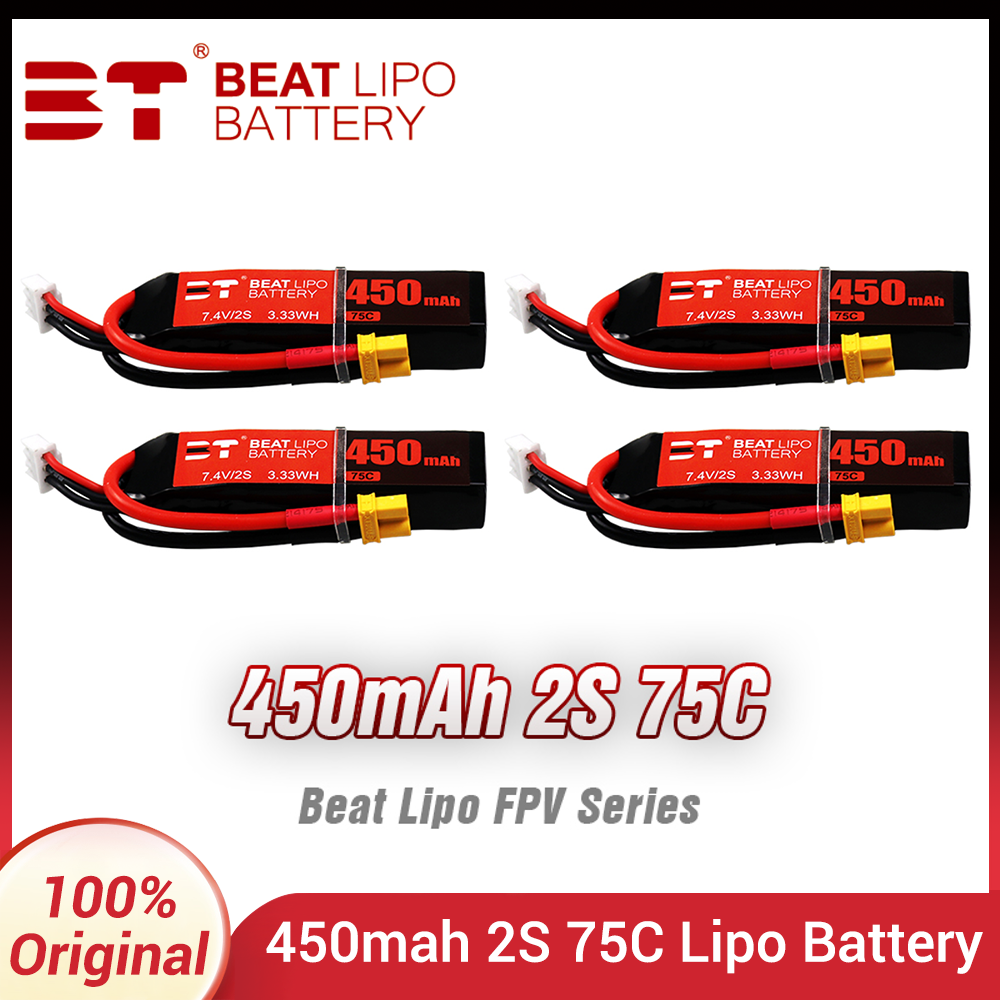 BEAT 2S 7.4V 450mAh 75C LiPo B - Drone Battery Li-Ion ulasan dan harga