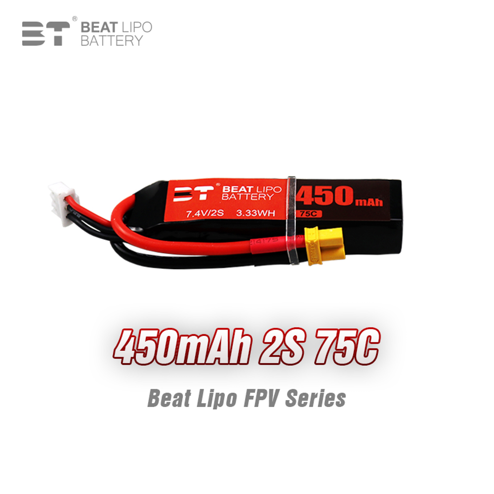 BEAT 2S 7.4V 450mAh 75C LiPo B - Drone Battery Li-Ion ulasan dan harga