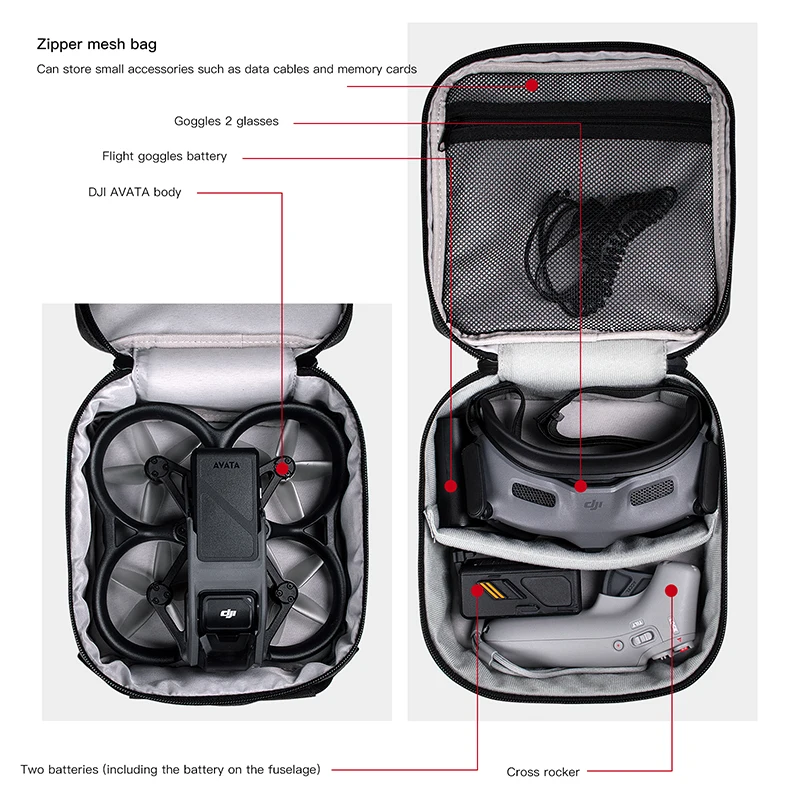 Portable Case Dual Layer Stora - Drone Battery Case ulasan dan harga