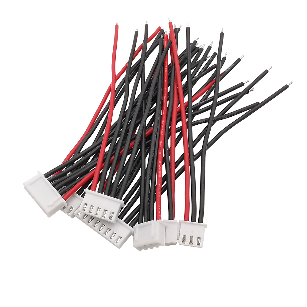 10Pcs 10cm 1S/2S/3S/4S/5S/6S/7 - Drone Battery Balance Charger ulasan dan harga