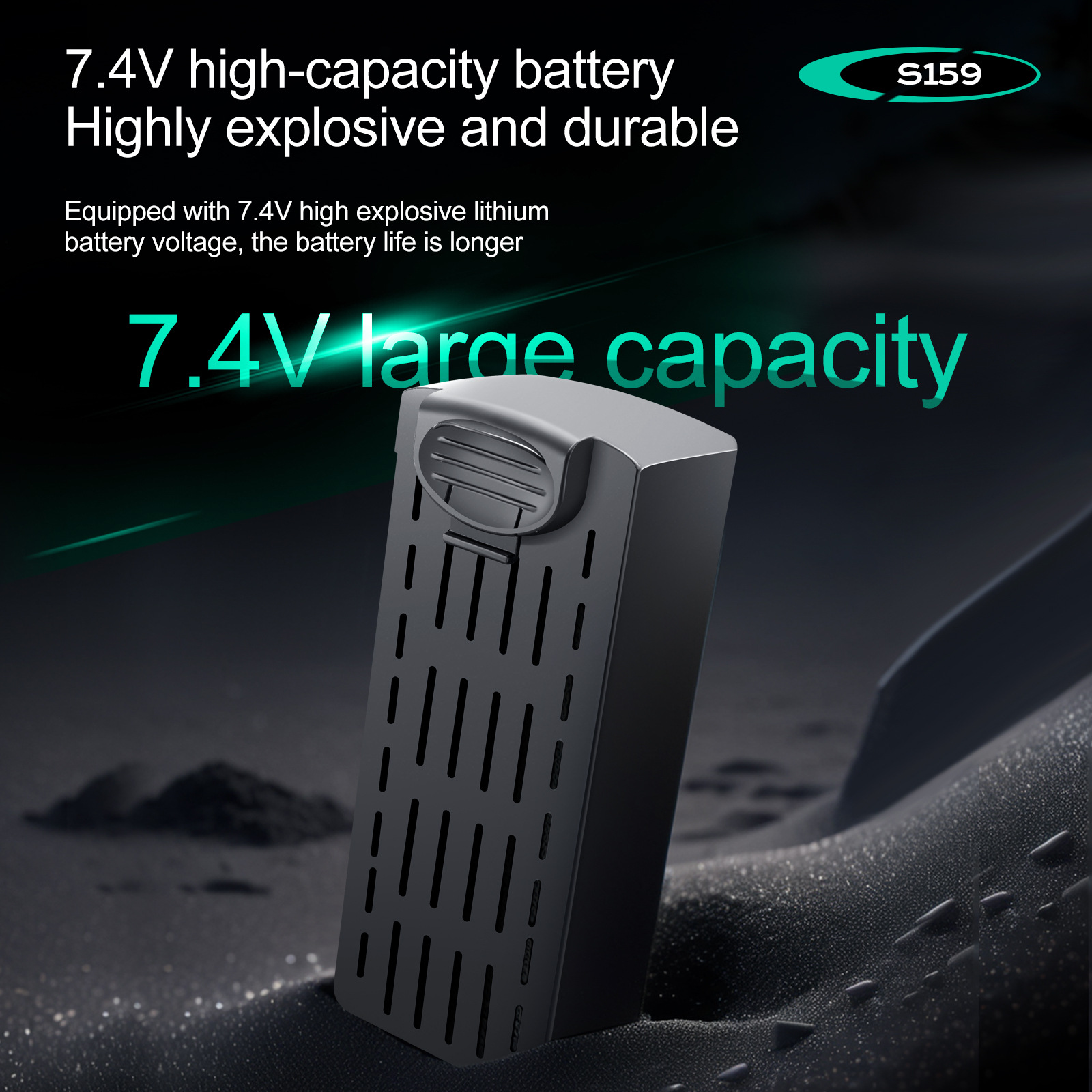 S159 Battery 7.4V 2200mAH S159 - Drone Battery Li-Ion ulasan dan harga