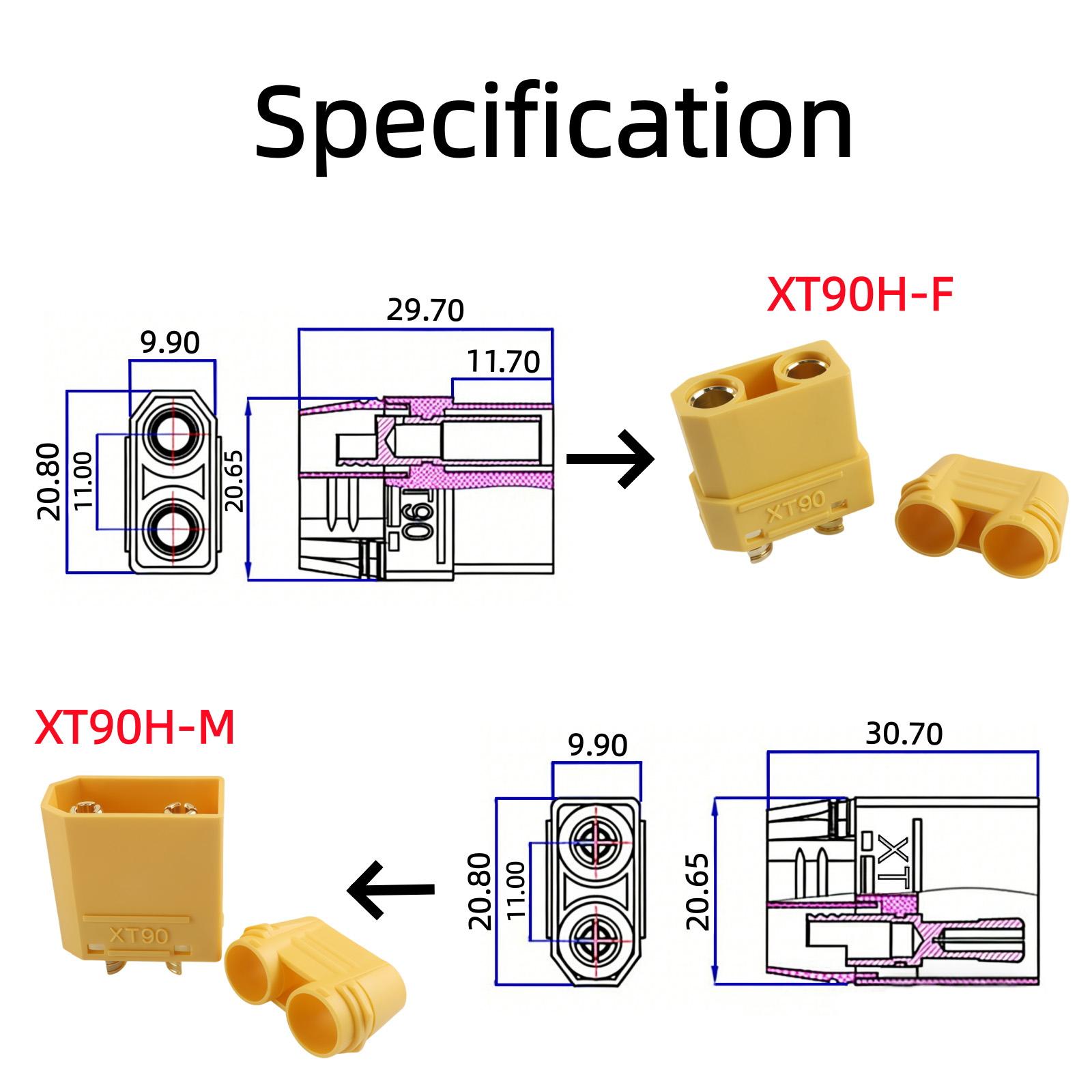 XT90 Male Female Connector Plu - Drone Battery Connector ulasan dan harga