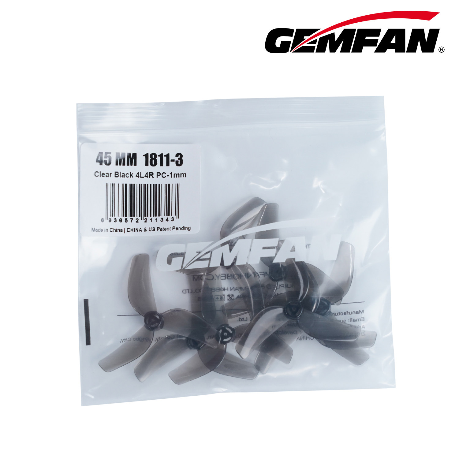 4 Pack Gemfan 1811 45mm 3-Blad - Drone Battery Bag ulasan dan harga