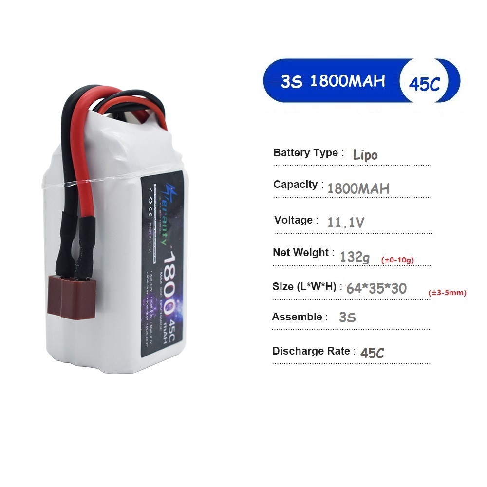 11.1V LiPo Battery 3S 1500mah  - Drone Battery Connector ulasan dan harga