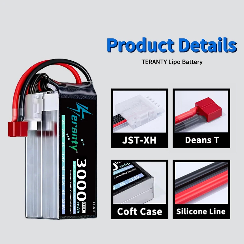 2Pcs TERANTY 14.8V 15.2V Lipo  - Drone Battery Connector ulasan dan harga