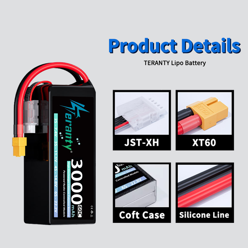 2Pcs TERANTY 14.8V 15.2V Lipo  - Drone Battery Connector ulasan dan harga